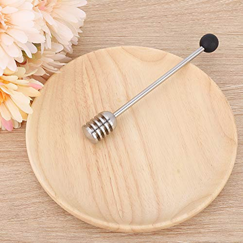 Cuchara de Miel de Acero Inoxidable, Palo Mezclador, Herramienta de Cocina para Uso Doméstico (Black)