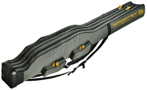 Sportex Tasche 2 Fächer für 2-4 montierte Ruten+Schirm+Tooltaschen Länge 190 cm