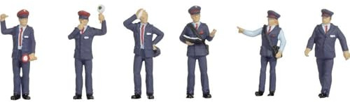 NOCH H0 Personaggi dei funzionari ferroviari della Germania, personaggi per modellismo H0, perfetti per creare scene realistiche