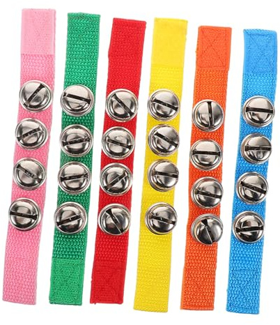 Toddmomy 6stücke Junge Mädchen-handgelenkglocken Bunte Musik-handglocken Instrument Für Tanzzubehör