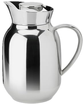 Stelton Amphora Isolierkanne/Thermokanne Edelstahl, 1,2L, modernes Design, spülmaschinenfest (ohne Deckel), hält Kaffee/Tee stundenlang warm, von Sebastian Holmbäck