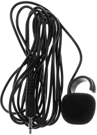 Yardwe Instrumenten Performance Mikrofon Ring Clip Schwarz | Abs Kunststoff, Leichtes Design, Hohe Empfindlichkeit, für Proben und Große Bühnen, mit Verstärker Nutzbar