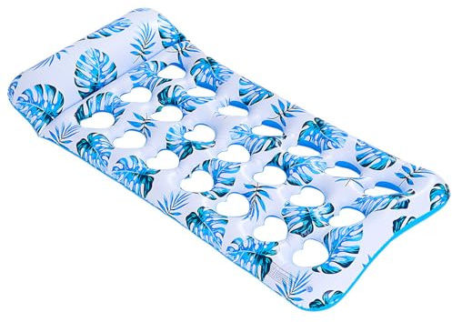 Inflatable Leaf Pool Float Thickening PVC Water Lounge Pad Quick Inflation System Oversized Inflatable Water Sofa for Adults
