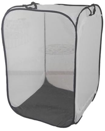 FUANA Scatola portatile per la crescita delle piante per farfalle e piante, tenda da coltivazione pieghevole con materiale in tessuto che trasmette la luce, 10 x 10 x 0,9 m, bianco 60 x 60 x 90 cm