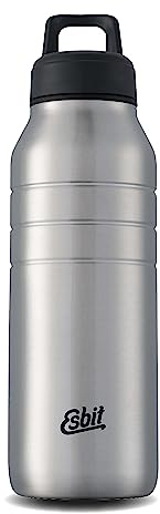 Esbit Trinkflasche Majoris - Edelstahl Trinkflasche mit praktischem Loop Verschluss - 680 ml in Edelstahl