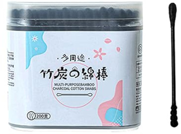 200pcs Round&Spiral Head Makeup Cotton Swabs for Ear Nose Clean Paper Sticks Multipurpose Cotton Buds