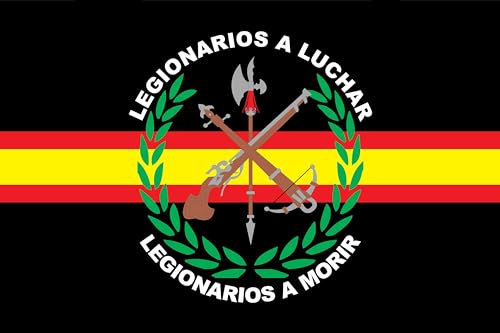 Durabol Bandera Legión Española Negro 150 x 90 cm Satén
