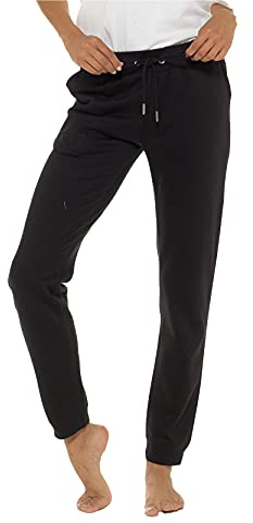 INSIGNIA Ladies Jogging Pants Lounge Trousers (UK, Alpha, XL, Regular, Regular, Black)