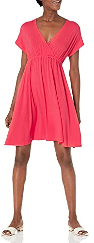 Amazon Essentials Women's Röklinklänning (finns i plusstorlek), Röd, XL