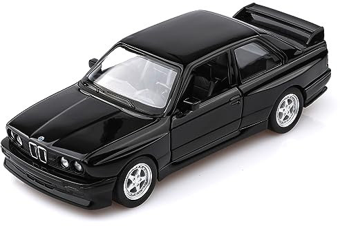 TOKAXI 1/36 Maßstab BMW M3 Diecast Modellautos, Rückziehfahrzeuge 1987 BMW E30 Spielzeugautos, Autos Geschenke für Jungen und Mädchen (Schwarz)