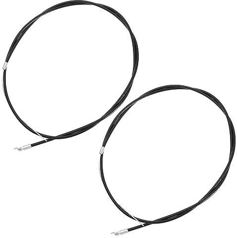 YINETTECH 2 Stück Gaszug Rasenmäher Seilzug Mäher Zubehör 131 cm Rohrlänge Gummi Und Metall Drosselhebel für Rasenmäher