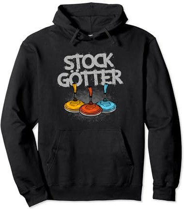 Stockgötter Stocksport Stockschützen Asphaltstock Eisstock Pullover Hoodie