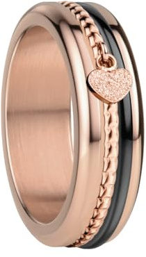 BERING Damen Ring in Rosé gold glänzend - Arctic Symphony Collection mit Edelstahl - Moselle 7