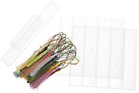 PLAFOPE 1satz Silikonform Für Lesezeichen Teiliges Für Kreative Bastelprojekte Flexibel Und Langlebig Für Schule Und Handwerk Mit Dekorationselementen Wie Trockenblumen Und Perlen