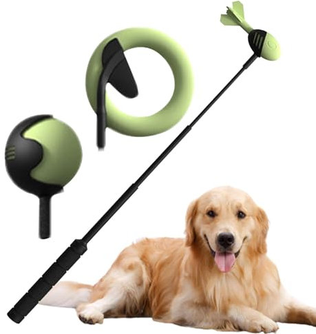 Fulenyi Welpenspielzeug-Ballwerfer, Tennisballwerfer, Interaktiver Hundespielzeug-Werfer, Tennisballwerfer mit rutschfestem Griff, mittelgroßer Ballwerfer für Hunde und Welpen, einziehbar