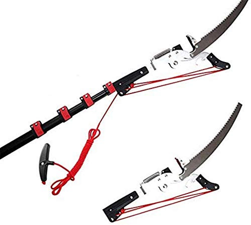 Tijeras de podar telescópicas profesionales con hoja de acero templado, tijeras de podar para árboles, tijeras de podar y sierras, herramientas de jardinería con derivación extensible, tijeras de po