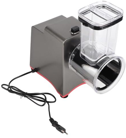 Trituradora Eléctrica, Control de Rallador de Queso Eléctrico Ensaladora Profesional Trituradora de Verduras Eléctrica Cocina para Quesos Frutas Verduras Nueces