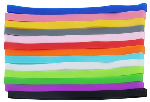 13 Piezas Bandas de Goma, Bandas Elásticas de Goma Gruesas Grandes, Banda de Gomas Colores, Elastic Rubber Band Anchas para Oficina, Hogar, Escuela
