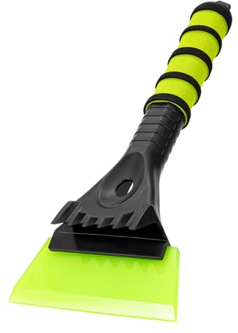 BeiHeng Ice Scraper, 13cm Wide TPU Blade, No Scratches Ice Snow Frost Removal Car Windshield Windscreen Snow Shovel Wiper Car Essentials for Truck Vans SUV