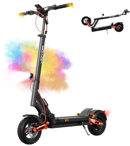 JOYOR E Scooter mit Straßenzulassung ABE, Maximale Reichweit 100km, 500W Motor Faltbarer Elektroroller, 10 Zoll E Roller