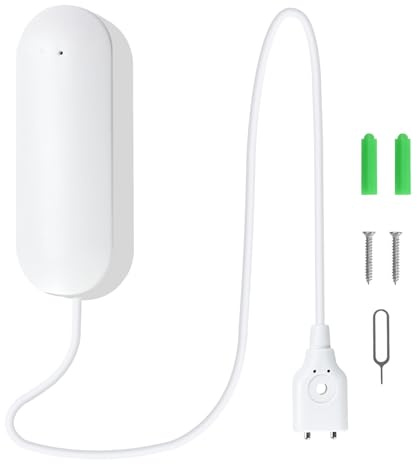 Aideepen Wasserleckdetektor, Smart Zigbee Wassersensor Kompatibel mit Alexa und Google für Küchen, Keller und Badezimmer