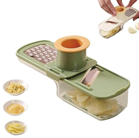 3in1 Premium Garlic Crusher,Easy to Use & Clean Garlic Press with Storage Container,Garlic Grinder for Cooking, Baking & Meal Prep