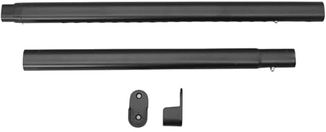 LOLIPPYY Asta per Armadio Regolabile in Metallo 42-70 CM Supporti Terminali Stabili Neri, Bastone Appendiabiti Telescopico per Guardaroba Installazione Rapida, Barra per Vestiti Salvaspazio