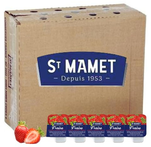 ST MAMET - 150 barquettes préparation de fruits fraise - 25 g