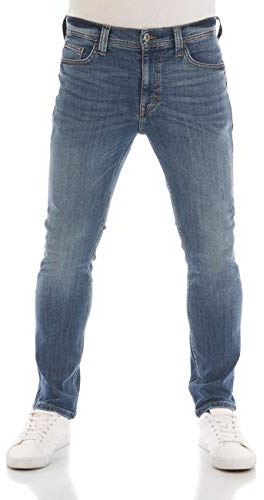 MUSTANG Jeans Herren Stretch Slim Fit Vegas Jeanshose Hose Denim, Größe:36W / 32L, Farbvariante:Denim Blue (5000-583)