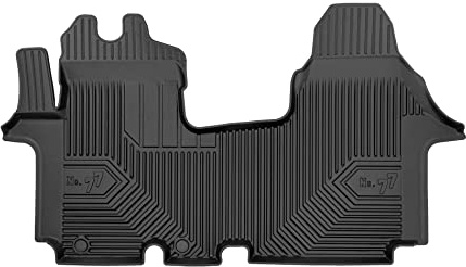 FROGUM No.77 Gummimatten Ganzjahresset von Auto Fußmatten Autofussmatten für Nissan Primastar I 2006-2016, für Opel Vivaro A 2001-2014, für Renault Trafic II 2001-2014 | Langlebiges TPE Material