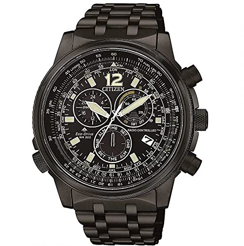 Orologio da uomo crono pilot acciaio - Citizen CB5865-82E