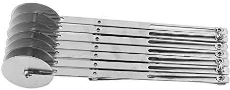 Cortador De Pizza, Cortador De Pizza De Acero Inoxidable Con Ruedas Múltiples, Herramienta Para Cortar Pan Y Masa, Herramienta Para Hornear En La Cocina, Para Cocina, Restaurante, Hotel(Seven Wheels)