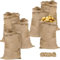 Vleuexe Juego de sacos de yute de 105 x 60 cm, universal, capacidad de carga de 50 kg, saco de yute para plantas, sacos de patatas de 100% yute, saco de yute, resistente (6, talla única)