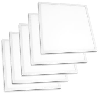 COUSON Panel LED 40W 595mm X 595mm Incluido Transformador Philips,Pack 5 Unidades (Blanco Neutro 4000k)
