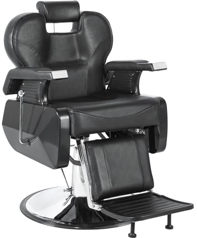Hicomony Barber Chair Salon Chairs for Hair Stylist Heavy Duty Hydraulic Reclining for Salon Barbershop Hair Stylist Professional