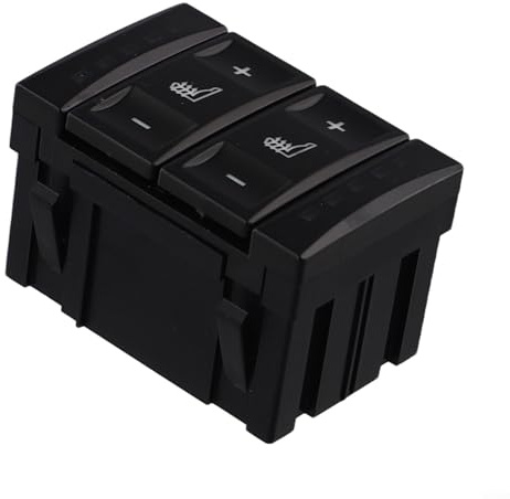Schalter für Sitzheizung, kompatibel mit Ford FORMK3 und FORMK4 Modellen von 2006 bis 2015 (schwarz)
