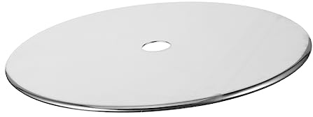 Mobestech Piano Pentola Adattatore a per Anello Induzione Cottura da Acciaio Inossidabile, Copri Spesso 28,5cm Design Anti Trabocco Facile Pulire