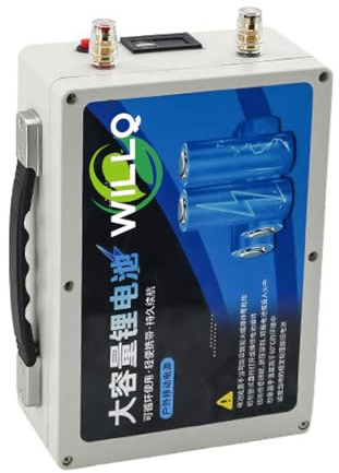 WILLQ Batería de Litio Recargable de 12 V CC, 10 Ah, 20 Ah, 30 Ah, 40 Ah, 50 Ah, 60 Ah, 80 Ah y 100 Ah, para Cajas de luz de monitoreo/Publicidad con energía Solar para Exteriores,12v 80ah
