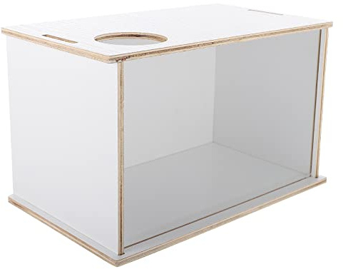Genérico Bañera de Arena para Hámster y Chinchilla Tamaño Grande Contenedor Transparente de Acrílico Fácil de Limpiar para Baño y Uso en Casa o Tiendas de Mascotas