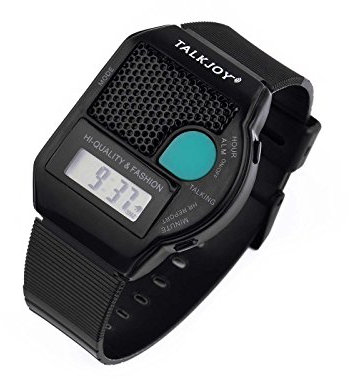 TalkJoy FR Francais Hablar despertador ver Les aveugles Superior Homme Femme reloj Messieurs Montre-Bracelet Parlant