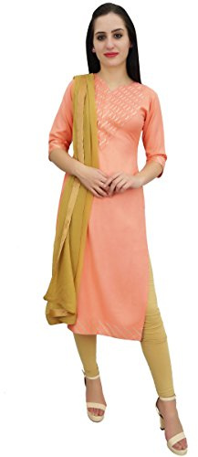 Atasi Gotta Patti Travail Rayonne de peche Straight Kurti Indian Women Vetements decontractes-40