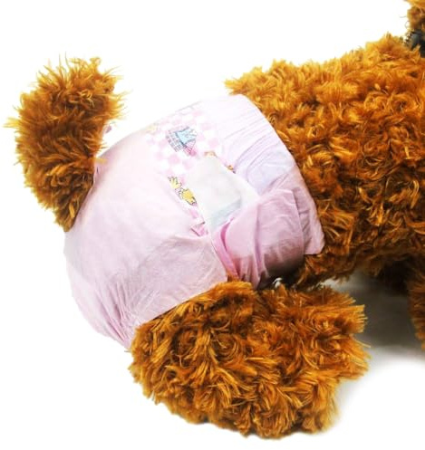 Dono Dog Nappies Female - Dog Diapers, 16 pcs, Dog Period Pants for Season, Dog Heat Pants, Super Absorbent and Soft, Urinary Incontinence, S