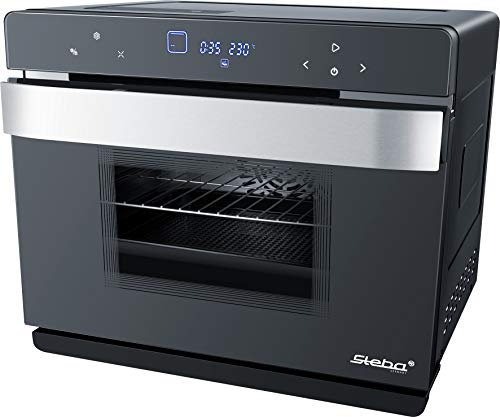 Steba DG 40 Horno de vapor multifuncional con vapor caliente para una cocción rápida y suave, aislamiento eficaz de la carcasa para bajo consumo de energía, 49 programas automáticos, 37 litros