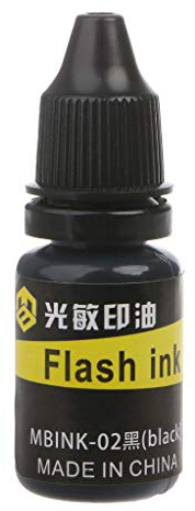 10 ml di ricarica flash di inchiostro per timbro di tenuta fotosensibile, timbro di gomma autoinchiostrante