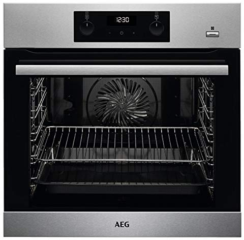 AEG BEB355020M Built-In Oven/SteamBake - with Moisture Addition/Cleaning with Water Steam/Touch Operation/Grill Function/Display with Clock/A+ / Stainless Steel with Anti-fingerprint Print