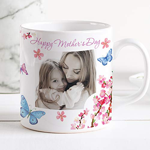 Thoughtful Gifts Personalised Mug for Mothers Day Photo and a Special Message photo mug for Mum Mummy Grandma Nan Nana Gran Gift Present