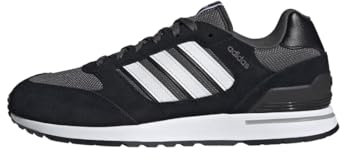adidas Herren Run 80s Sneaker, Mehrfarbig Negbás Ftwbla Grisei, 44 2/3 EU