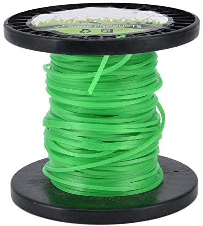 TOTITOM 2,0 mm quadratischer Faden Trimmerfaden, grüner Trimmerfaden mit hoher Schnittleistung, Nylon-Weedeater-Fadenbereich für die meisten Rasenmäher auf dem Bauernhof(50m) Geschenk zum Valentinstag