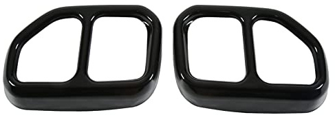 Aramox 2Pcs Car Tail Pipe Cover Stainless Steel Muffler Tail Tip Pipe Trim Gloss Black Replacement for X3 G01 X4 G02 2022