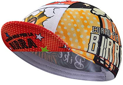 BikingBros Leichte Sommer Fahrradkappe mit UV-Schutz für - Radsport-Kappen für unter den Helm